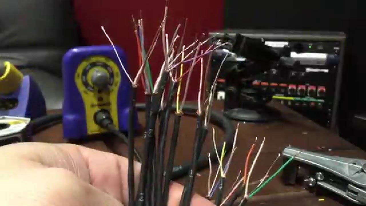 Hit Warehouse studio wiring tutorial showing construction of a balanced XLR audio snake