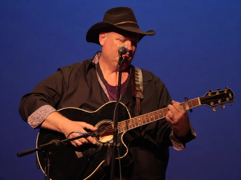 Jim Pipkin performing live with acoustic guitar