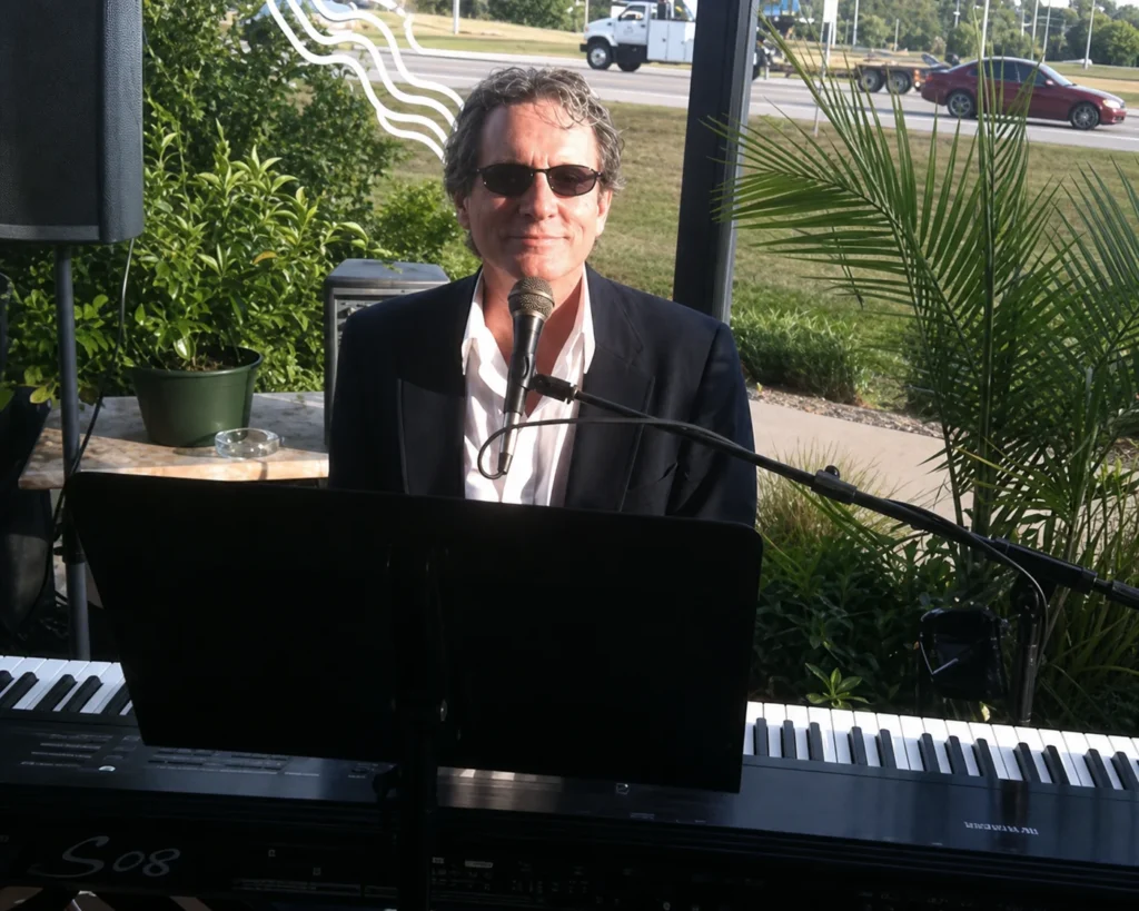 Matt Clark performing at keyboard